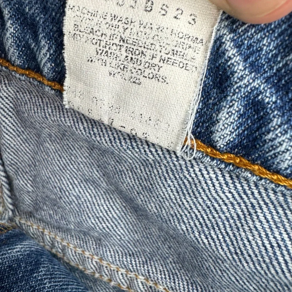 Vintage Levis Jeans Mens 36x30 (Fits 35x29) Blue Denim 517 Bootcut 90s